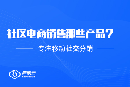 社區電商能夠銷售那些產品？