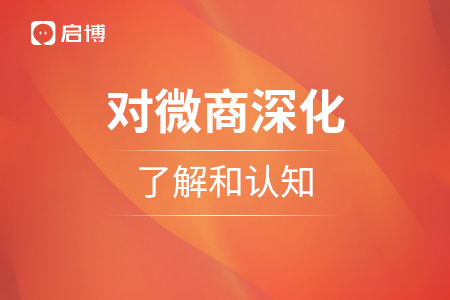 對微商深化的了解和認知